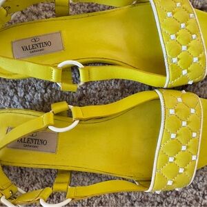 Valentino Garavani Bright Yellow Sandals